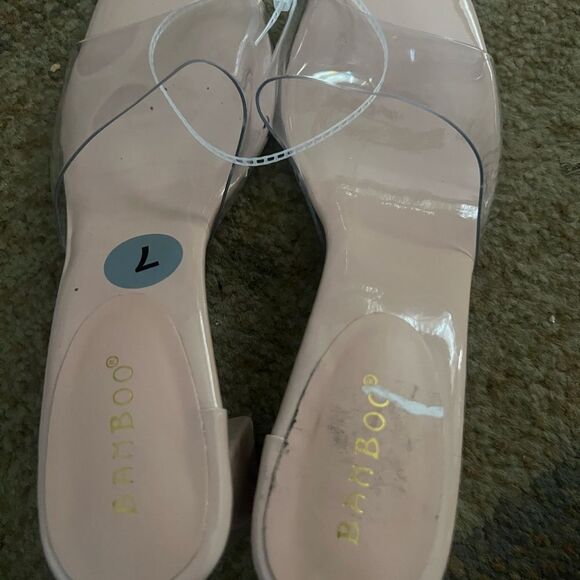 BAMBOO Tan Thong Sandals Minimalist Style - Picture 3 of 5